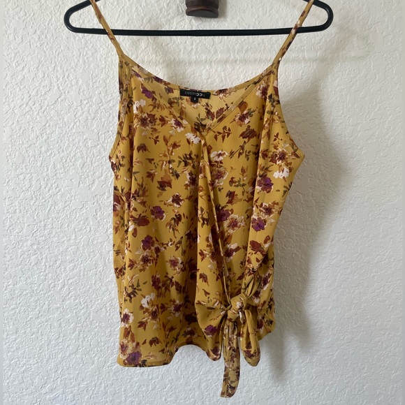 PAPERMOON FLORAL TANK WOMENS SMALL - Picture 1 of 2